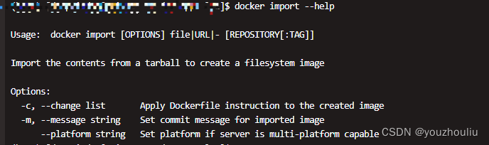 docker 命令详解（三十三）：import