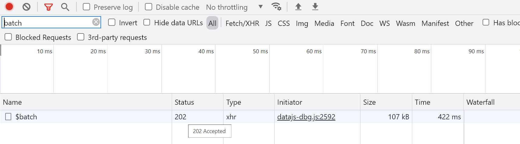 SAP UI5 框架是如何执行 batch 请求的单步调试