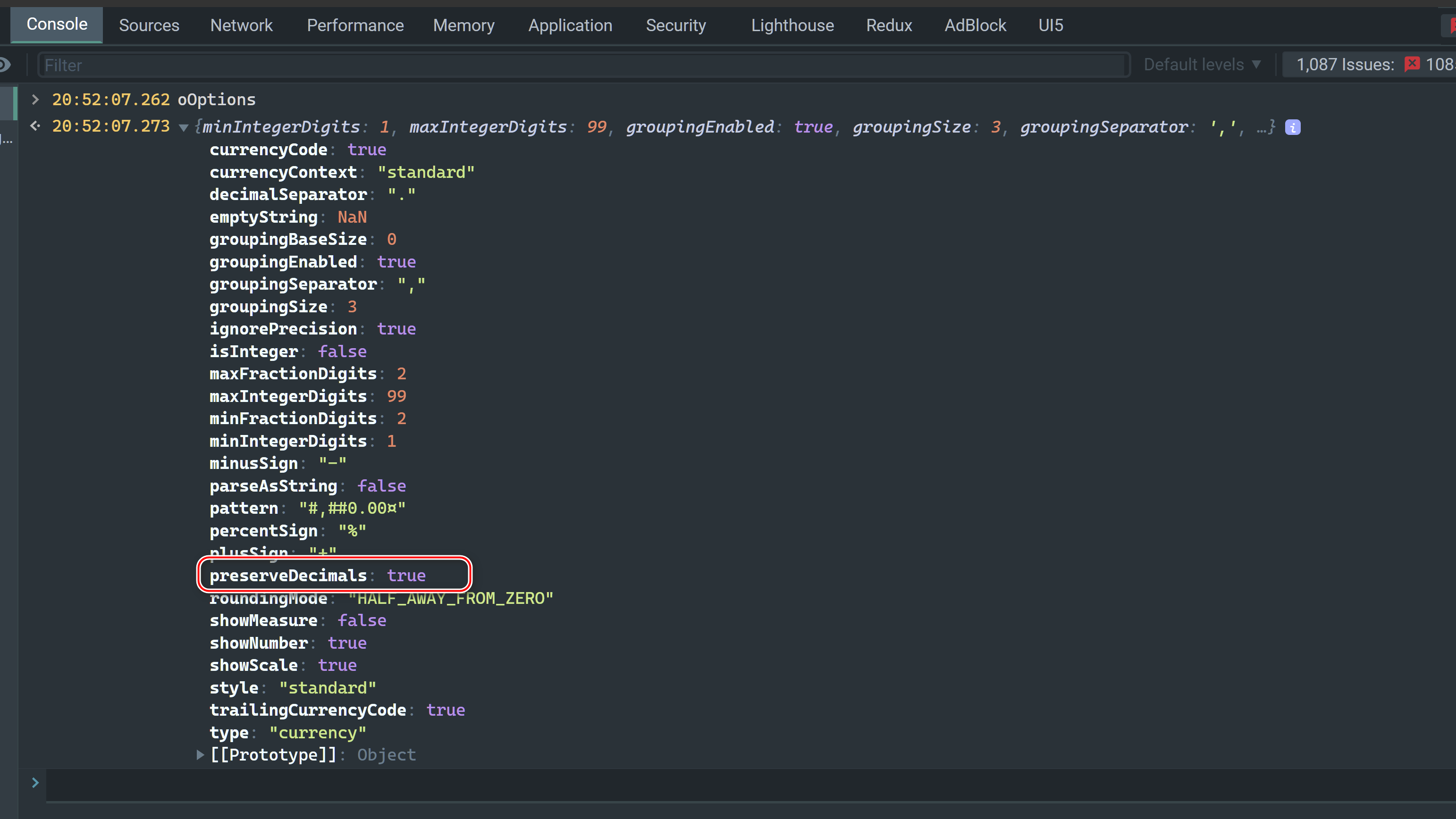 SAP UI5 货币金额显示的格式化逻辑