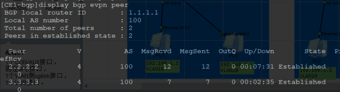 使用BGP EVPN方式部署分布式网关VXLAN