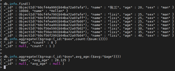 MongoDB（4）-MongoDB的聚合命令