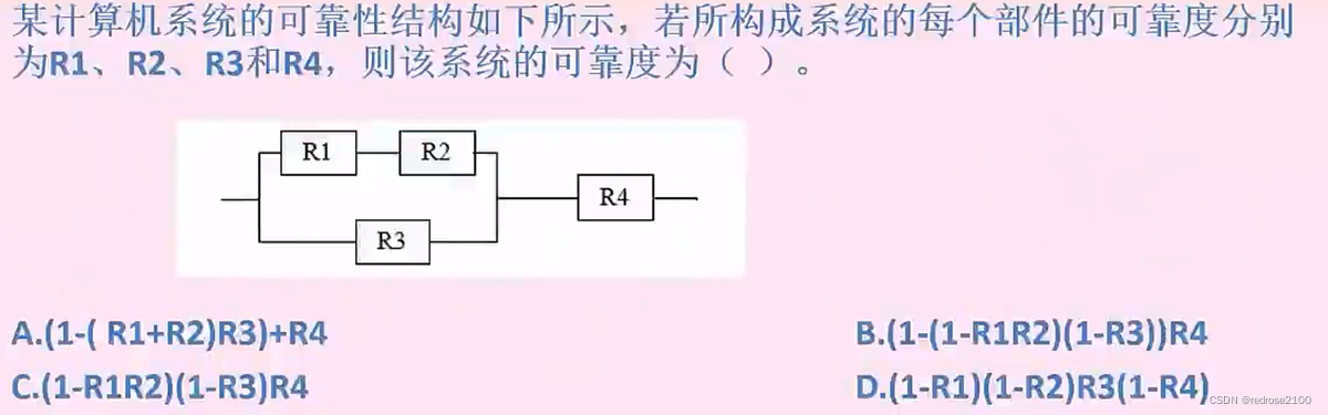 软考中级（软件设计）----存储系统、总线及系统可靠性