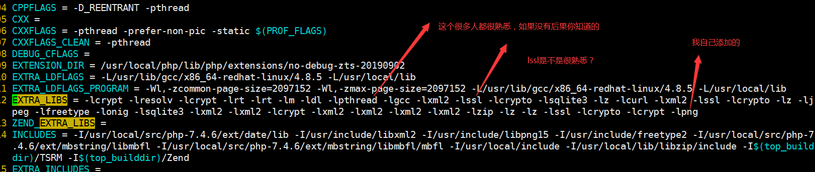 Linux PHP编译 make时出现错误libpthread.so.0: error adding symbols: DSO missing from command line的解决方案