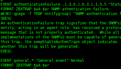 zabbix3.4上配置snmptrap+ SNMPT收集交换机告警