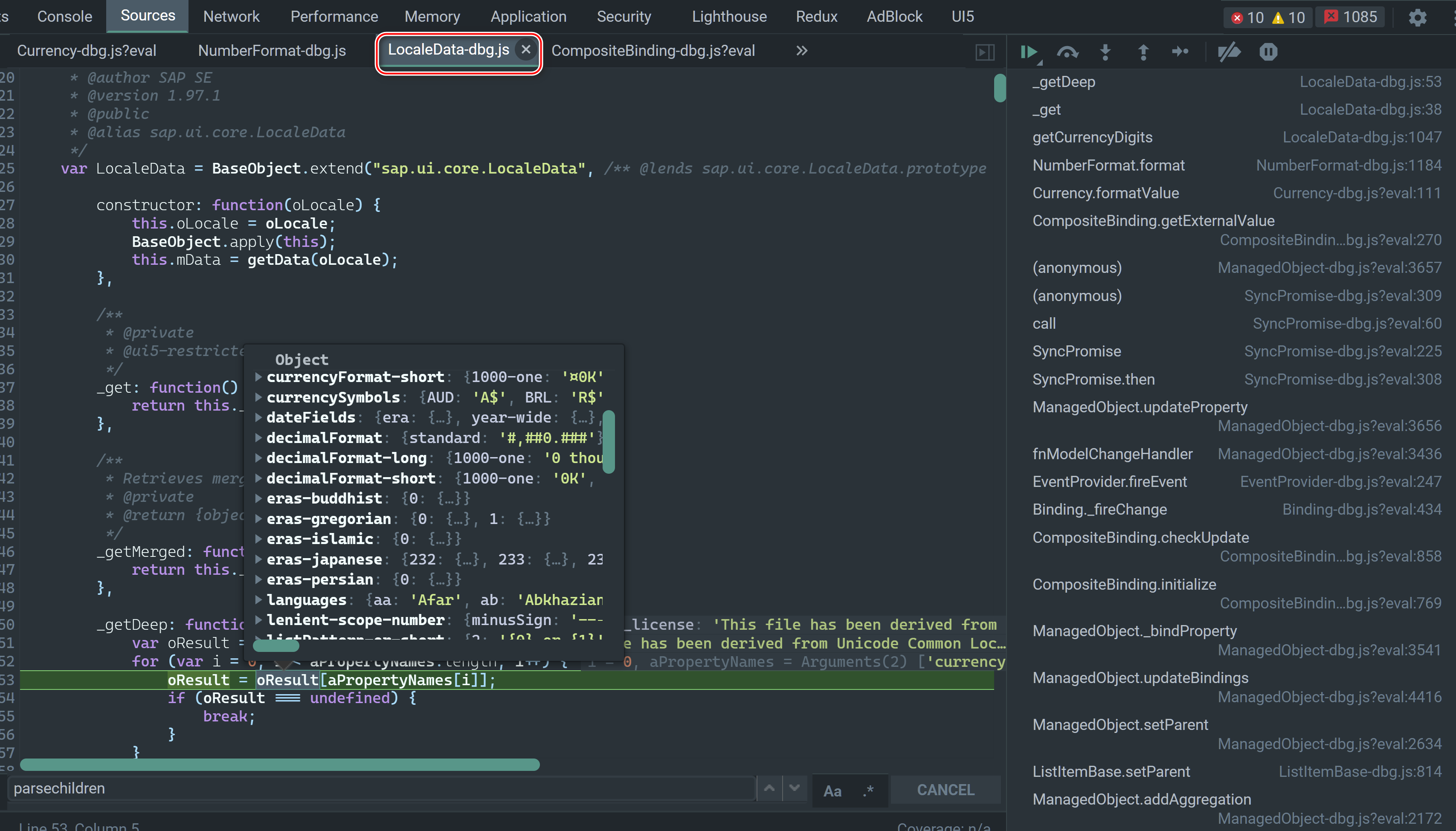 SAP UI5 货币金额显示的格式化逻辑