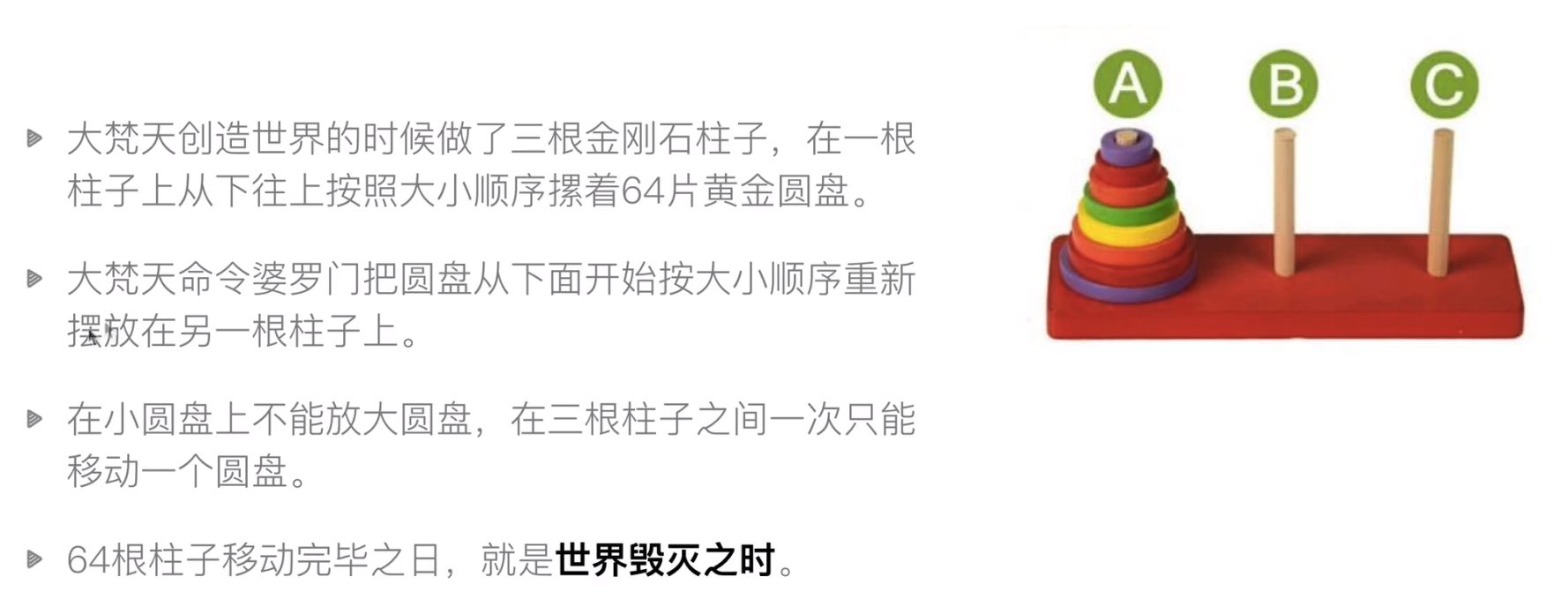 数据结构与算法python版(2)-递归与汉诺塔问题 数据结构与算法python版(2)-递归与汉诺塔问题