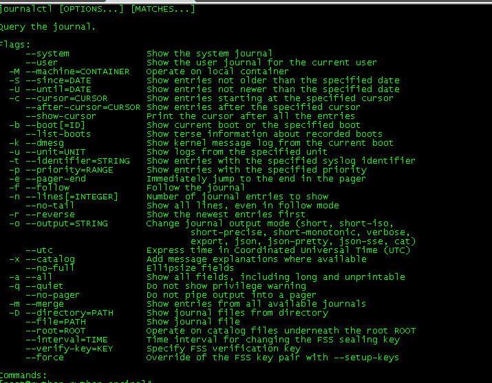 linux工具-journalctl