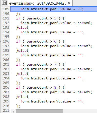 SAP CRM WebClient UI，点击Master Data工作中心后执行的JavaScript代码