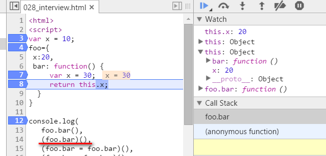 JavaScript变量不同作用域的测试