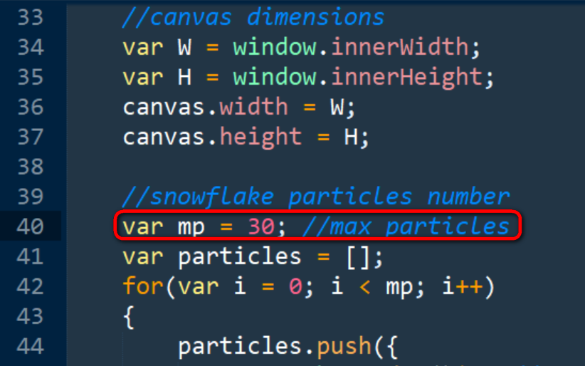 110行JavaScript代码实现的雪花纷飞动画效果