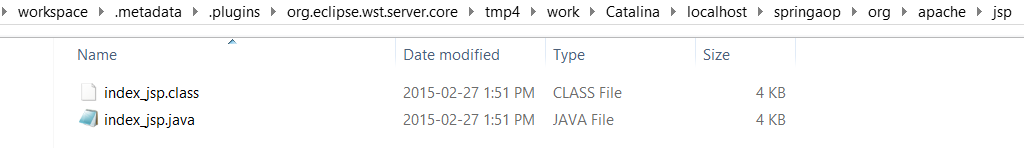 Java Servlet class automatically generated by JVM