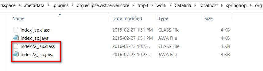 Java Servlet class automatically generated by JVM