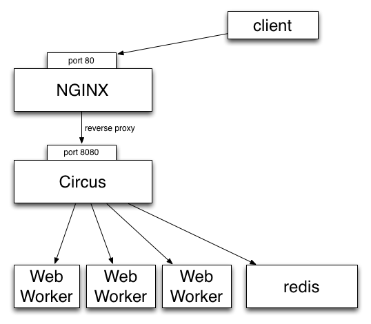 circus 进程以及socket 管理工具&&docker运行