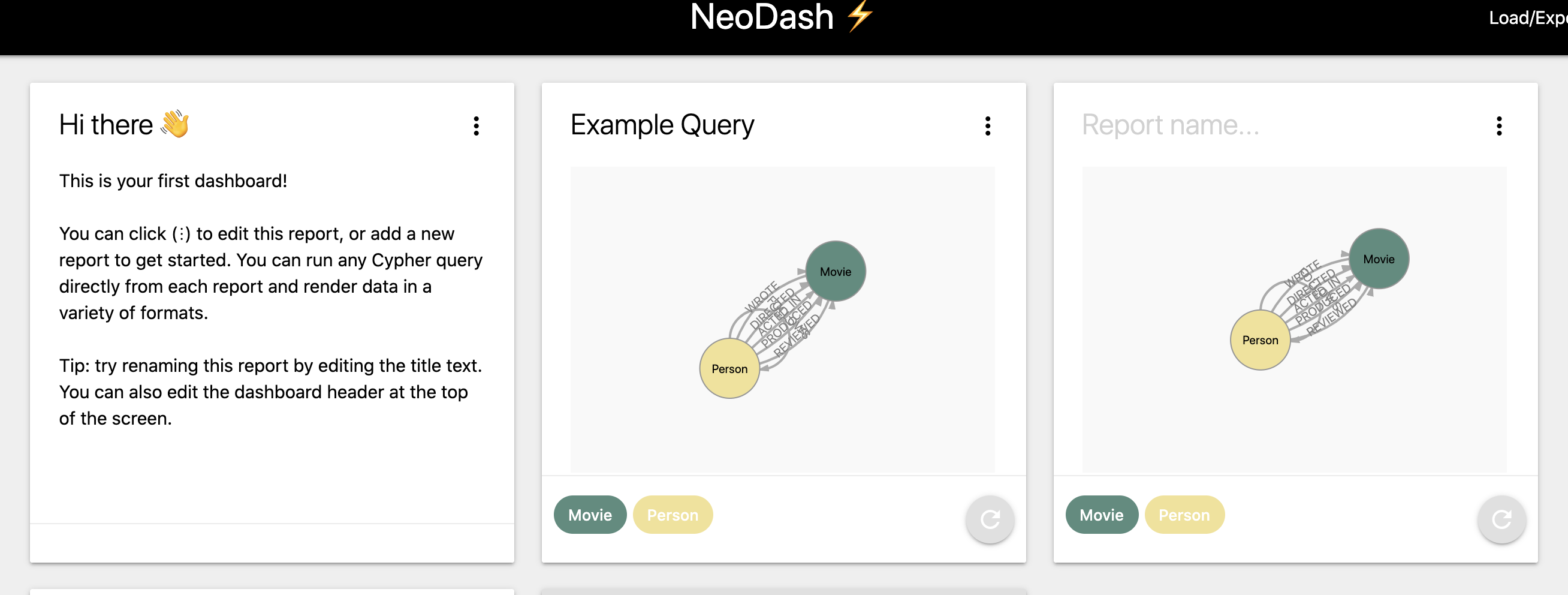 neodash 构建neo4j dashboard 的工具