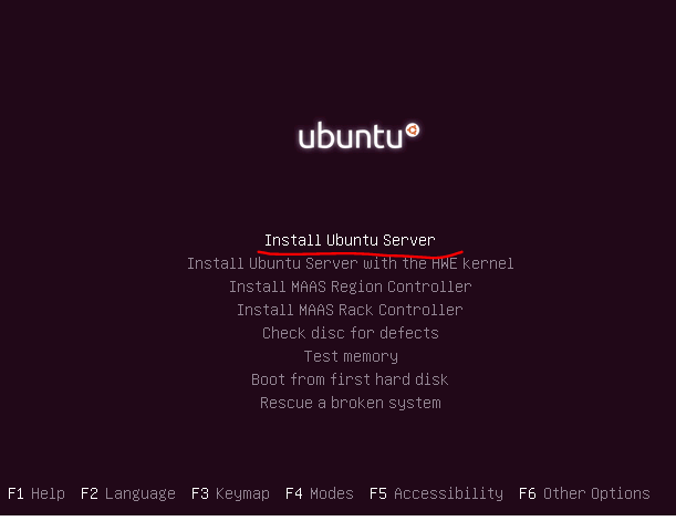 u盘安装ubuntu16.04.4-server操作系统