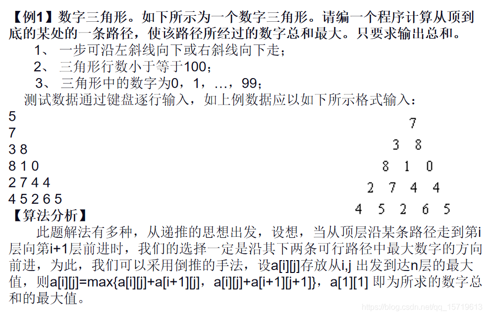 算法__数字三角形