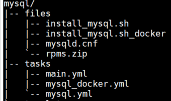 ansible-playbook roles安装mysql