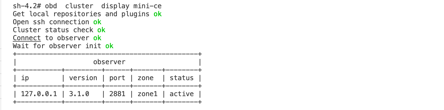 oceanbase docker运行试用(一)