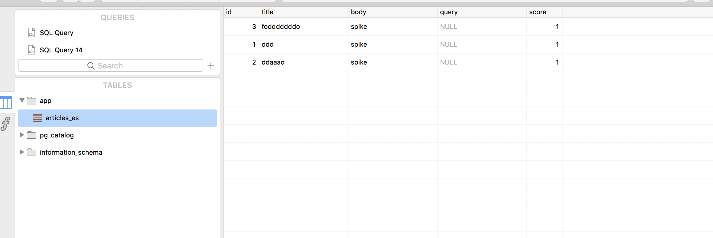 使用postgres_fdw 串接elasticsearch fdw