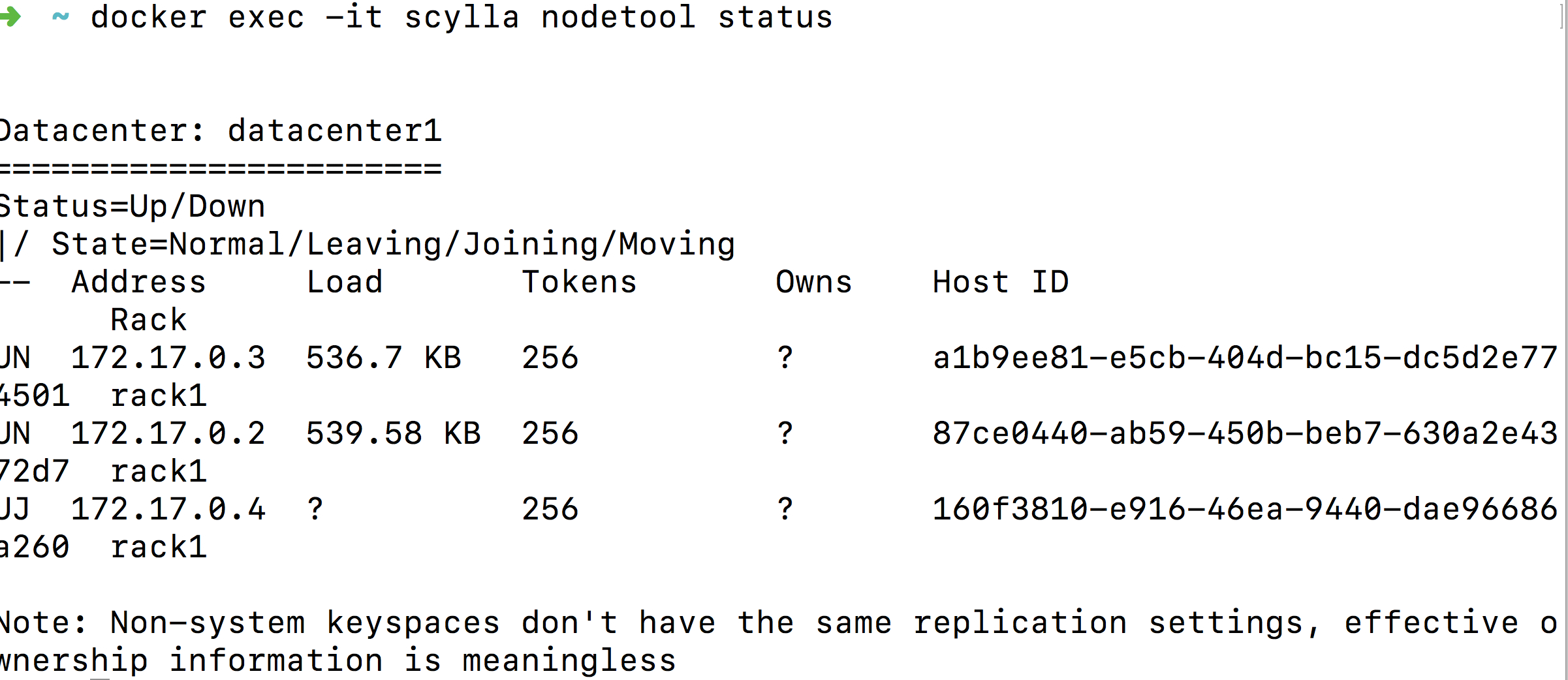 scylladb docker 运行试用