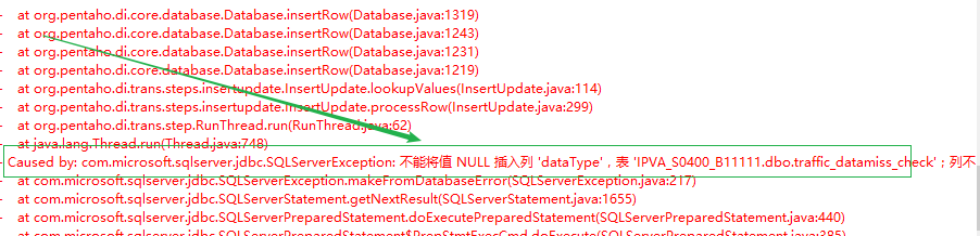 Kettle 数据同步 Caused by: com.microsoft.sqlserver.jdbc.SQLServerException