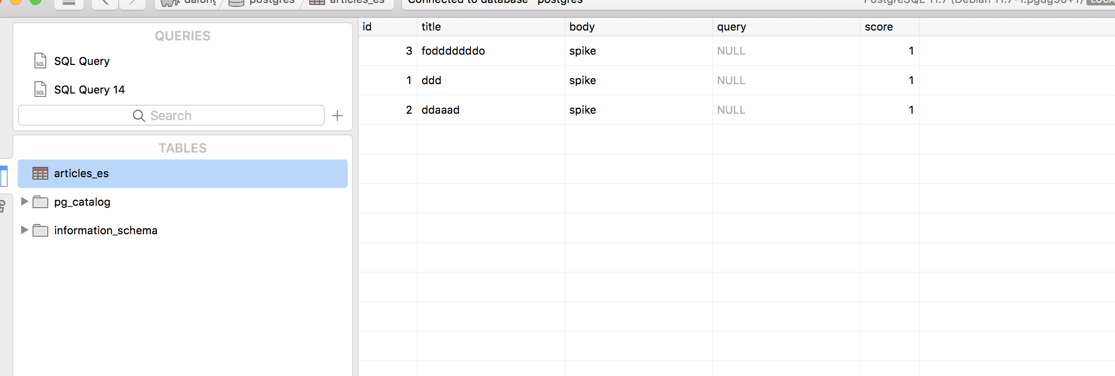 使用postgres_fdw 串接elasticsearch fdw