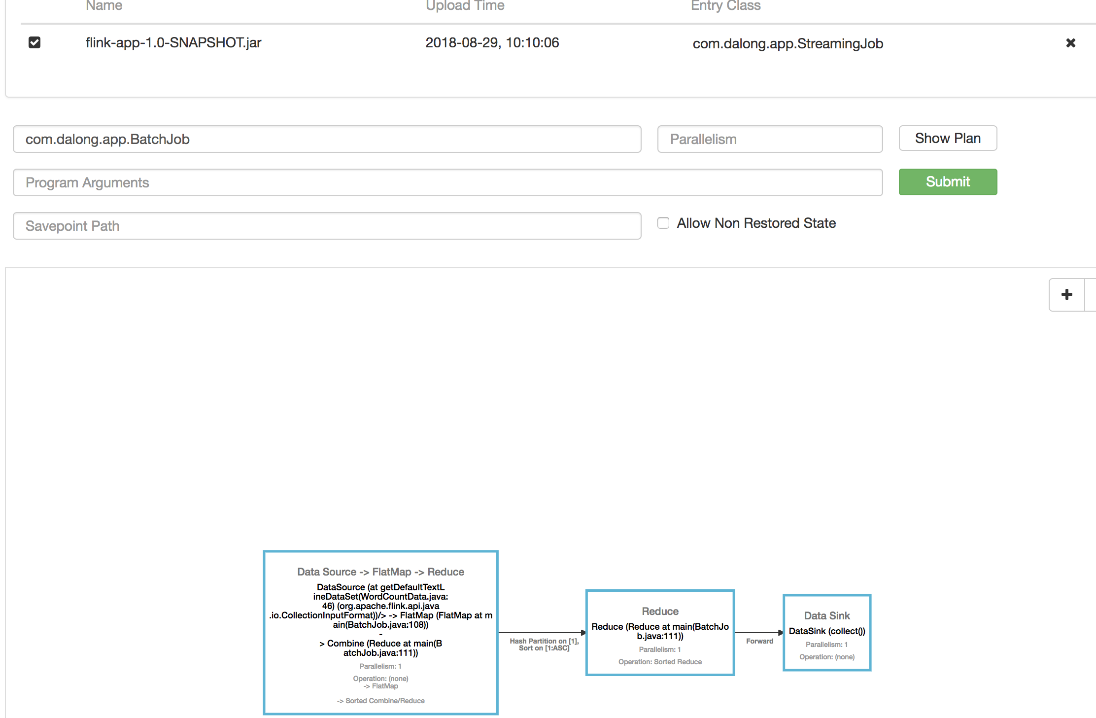 apache flink docker-compose 运行试用