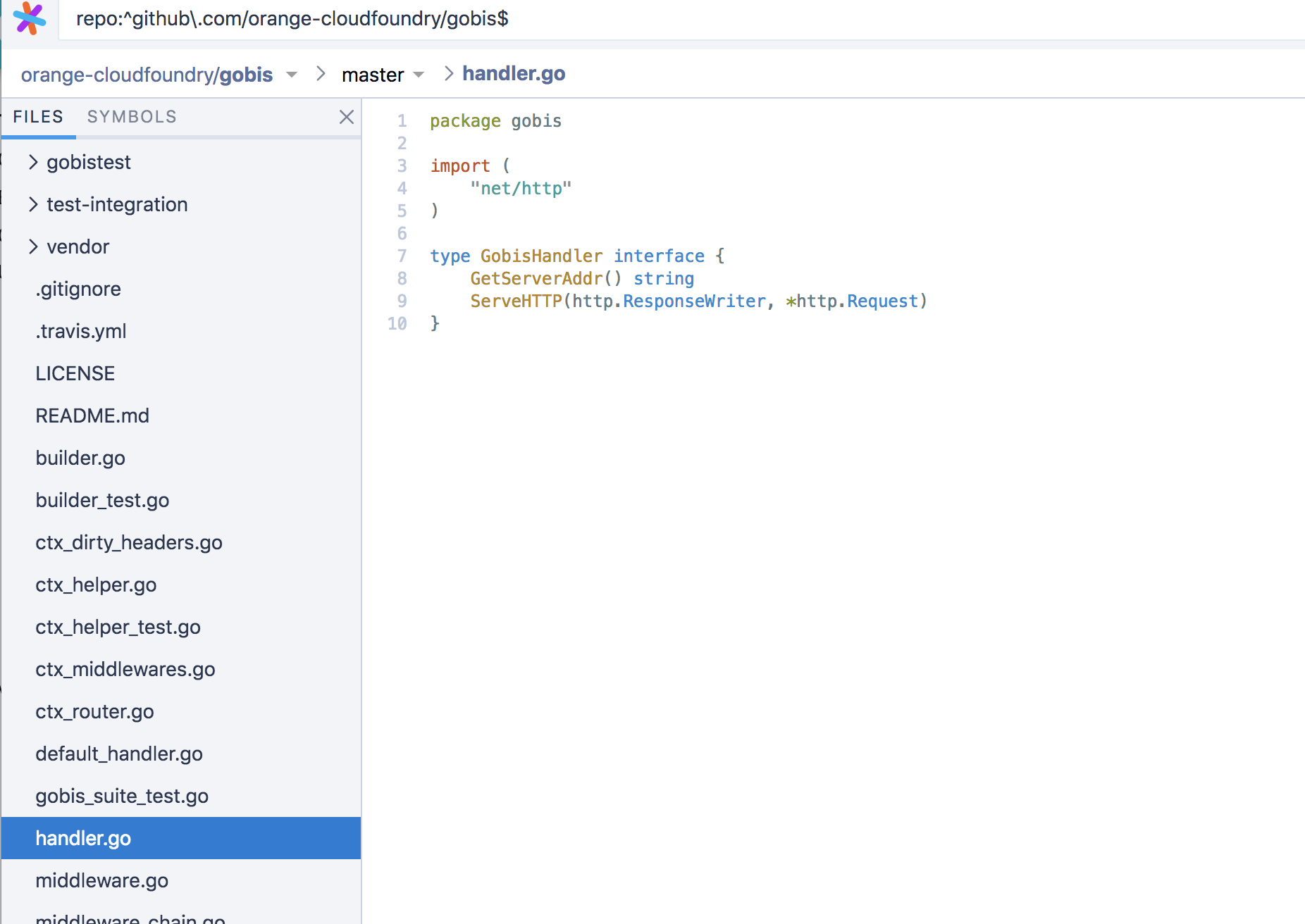 sourcegraph 方便的代码查看工具