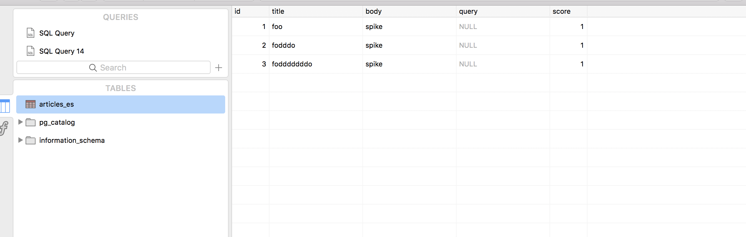 postgres elasticsearch fdw 学习