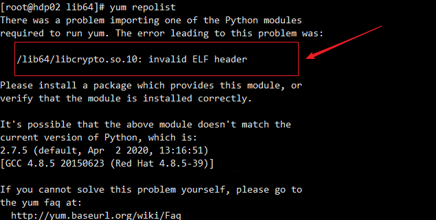 ImportError: /lib64/libcrypto.so.10: version `OPENSSL_1.0.2‘ not found 或者/lib64/libcrypto.so.10