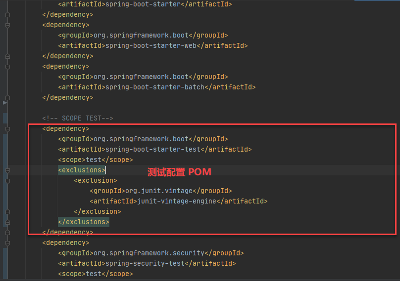 JUnit 5 测试 Spring 引擎的时候提示 junit-vintage 错误