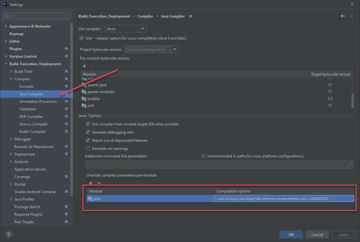 IntelliJ IDEA 如何添加编译参数