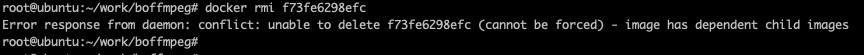 删除容器报错：Error response from daemon: conflict: unable to delete