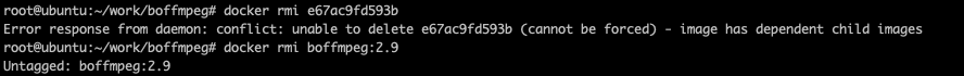 删除容器报错：Error response from daemon: conflict: unable to delete