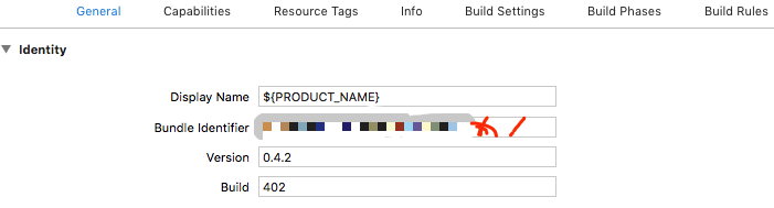 The app ID “*” cannot be registered to your development team.