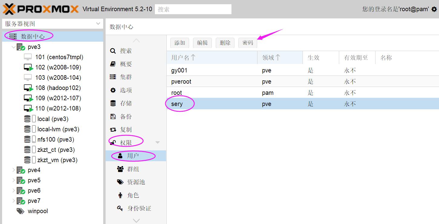 proxmox超融合集群用户授权