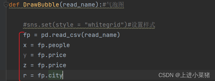 python数据可视化之离散化气泡图