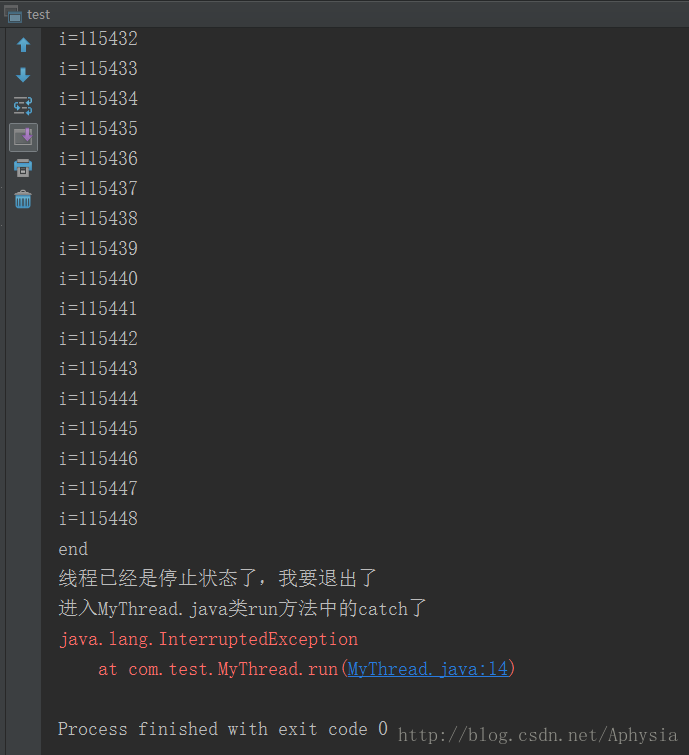 使用异常法来停止线程(java) 使用异常法来停止线程(java)