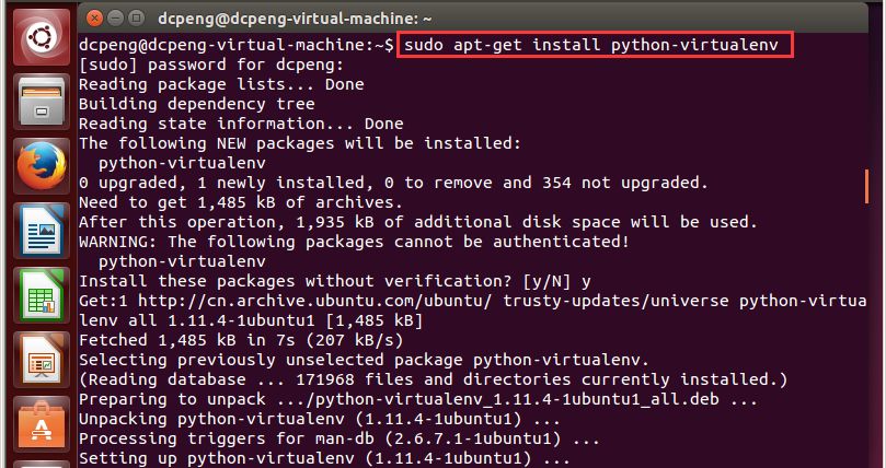 如何在Ubuntu14.04中创建Python虚拟环境