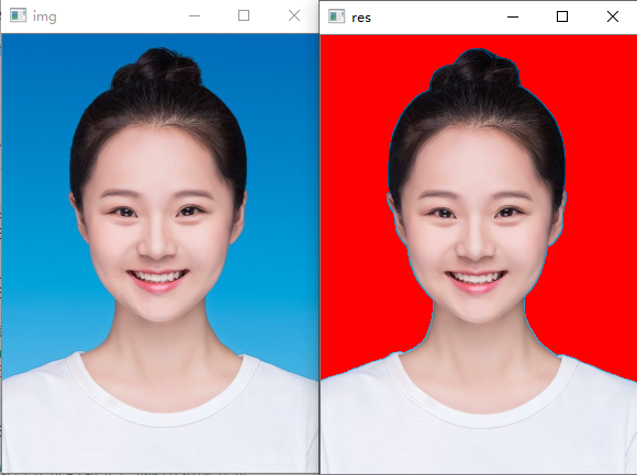 20行代码教你用python给证件照换底色