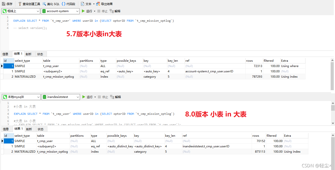 数据实测告诉你：不要人云亦云的瞎说EXISTS 与 in 的区别