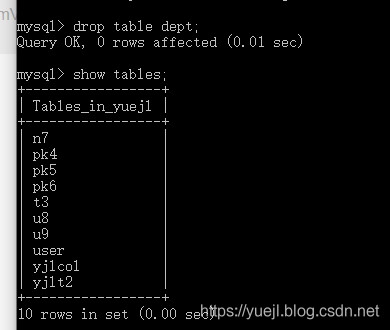 MySQL修改表结构(五)