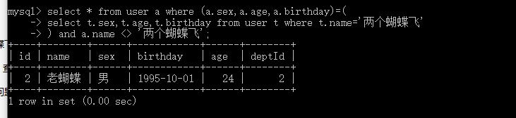MySQL的子查询(二十)