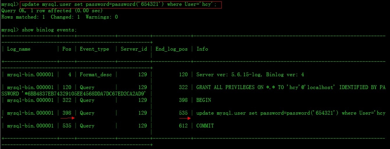 MySQL5.6创建用户密码不再明文显示在binlog二进制日志文件里