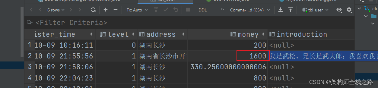 Vue+SpringBoot+ElementUi+mybatis-plus 实现用户信息的修改及模拟充值