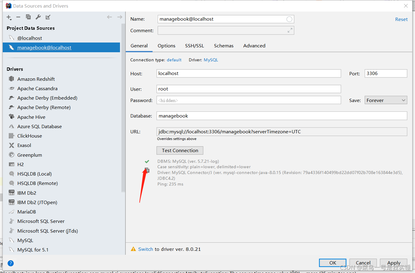 Could not create connection to database server.Attempted reconnect 3 times. Giving up.