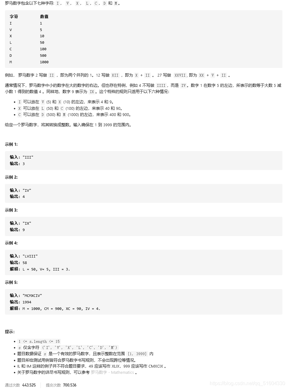 LeetCode刷题(11)【简单】回文数&罗马数字转整数(C++)