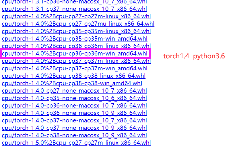 windows系统python3.6（Anaconda3）安装对应版本 torch、torchvision