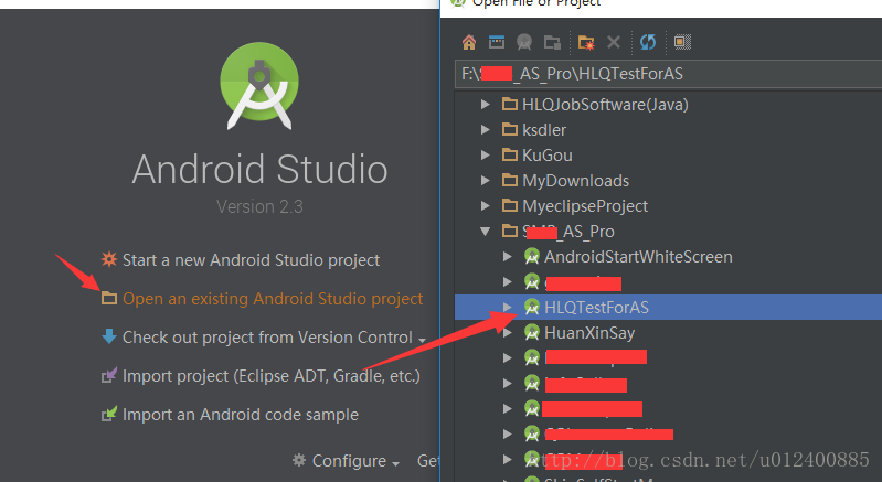 Android Studio2.3 图解修改包名，项目名