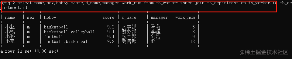 MySQL数据库——多表数据记录查询